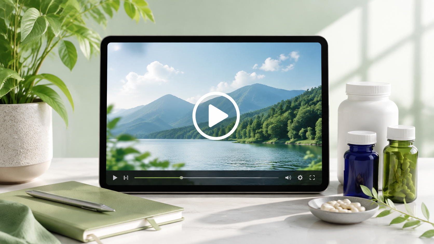 Health education video archive with supplement notes